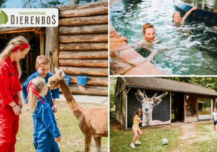 Midweek of weekend weg (voor 3 tot 6 pers.) bij Dierenbos + entree dierentuin