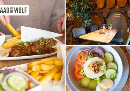 3-gangendiner à la carte bij Café Aad de Wolf