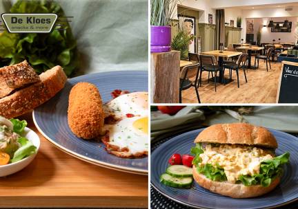 12-uurtje naar keuze of luxe brood-borrelplank bij Lunchroom de Kloes