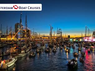 Rondvaart door Amsterdam tijdens SAIL  Amsterdam (75 min)