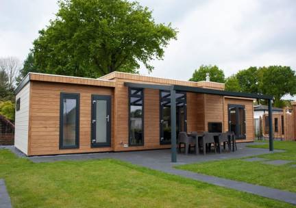 Luxe 6-persoons chalet met sauna en gashaard in voorthuizen