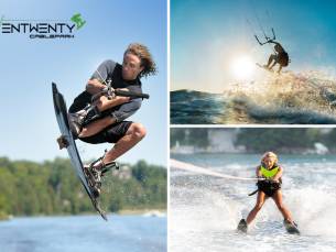 WaterskiÃ«n of wakeboarden (1 of 2 uur) + wetsuit bij Seven-Twenty Cablepark