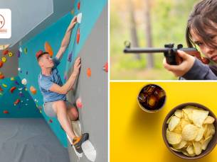 Avontuurlijke activiteit(en) naar keuze + frisdrank + zakje snoep of chips