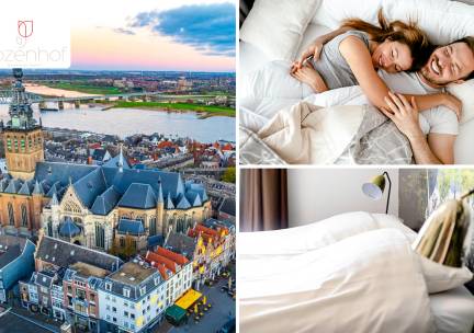 Overnachting(en) voor 2 + ontbijt + late check-out + evt. fles bubbels nabij Nijmegen