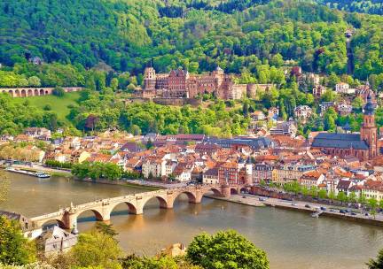 Over de Rijn naar Mannheim 'Heidelberg aan de Neckar'