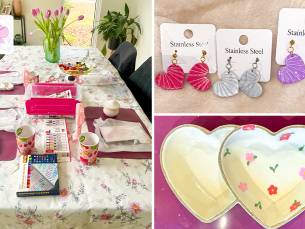 Workshop oorbellen maken of schaaltje pimpen (2,5 uur) + drankje + hapjes