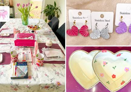Workshop oorbellen maken of schaaltje pimpen (2,5 uur) + drankje + hapjes