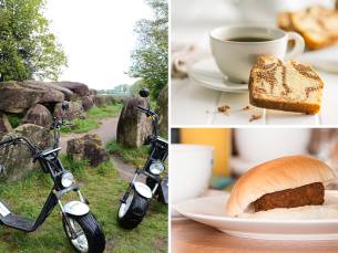 Huur e-chopper + koffie/thee + cake + evt. broodje kroket + minigolf