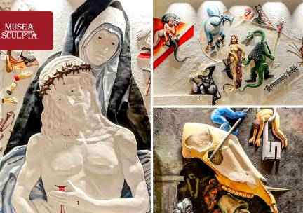 Entree voor Musea Sculpta in hartje Brugge