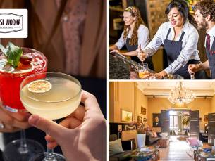 Cocktailworkshop (1,5 uur) + drankjes + snacks bij Drinks of 28