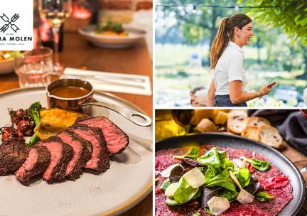 3-gangen keuzediner bij Restaurant Emmamolen