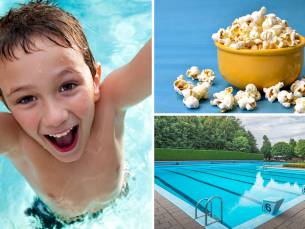 Entree vrijzwemmen + popcorn of zakje snoep of koffie/thee