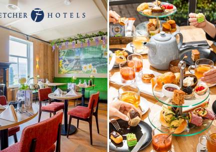 High Tea, High Wine, High Beer of High Bubbles voor 2 bij Fletcher Hotels