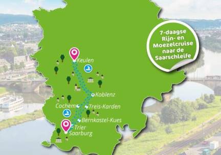 7 dagen Rijn- en Moezelcruise - Naar de Saarschleife