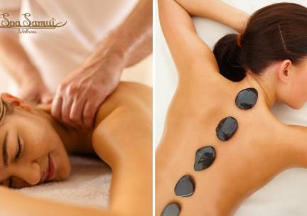 Deep tissue aromatherapie- of hotstonemassage voor 1 of 2 personen (90 min)