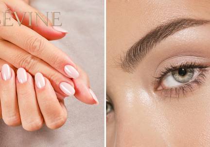 Wenkbrauw- of nagelbehandeling naar keuze