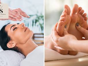 1 of 3 reiki- of voetreflexbehandeling(en) of aromatouch-behandeling (60 min)