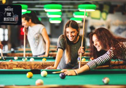 2 uur poolen (2 tot 4 personen) bij PoolcafÃ© The Hustler Sittard
