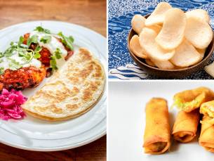 Maaltijd of wrap naar keuze + bijgerecht + kroepoek