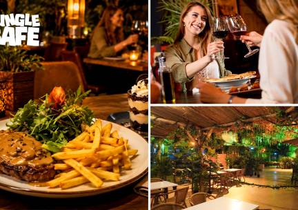 3-gangen keuzediner in junglesfeer bij Jungle CafÃ©
