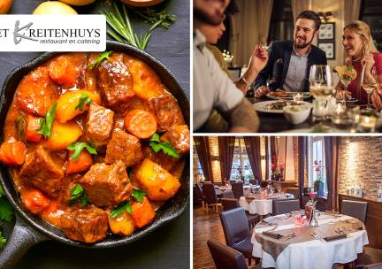 3-gangen keuzediner bij Restaurant Het Kreitenhuys