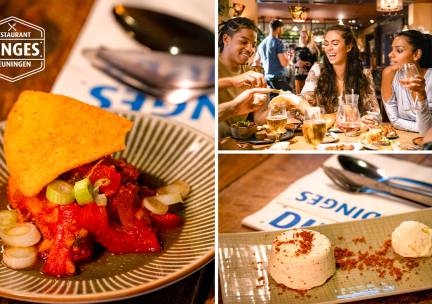 4 rondes tapas incl. 1 bijgerecht bij Restaurant Dinges