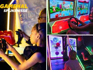 1 of 1,5 uur onbeperkt games spelen + evt. drankje of (kinder)feestje (2 of 3 uur)