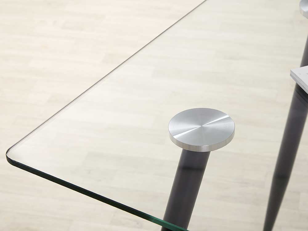 Zilo 4 to 6 Seater Glass Dining Table