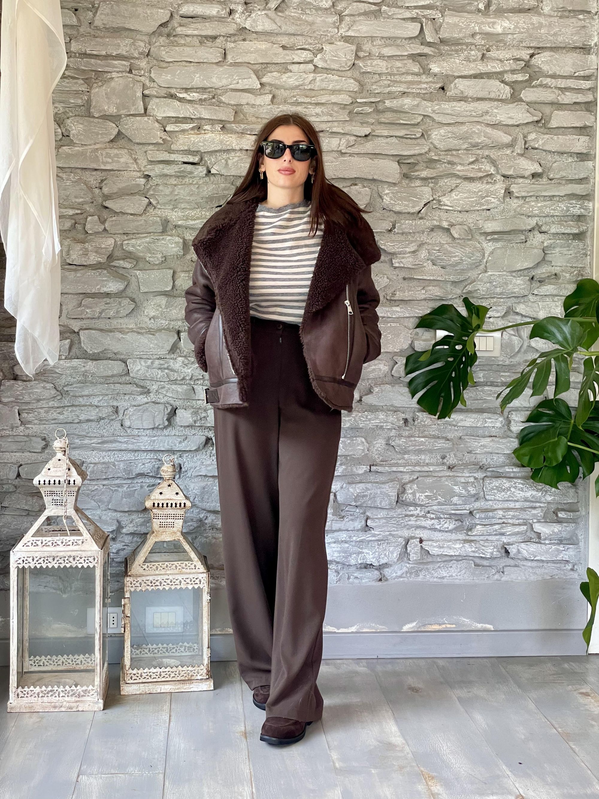 SUSY MIX - GIACCA ECO MONTONE MORO ART. 23065