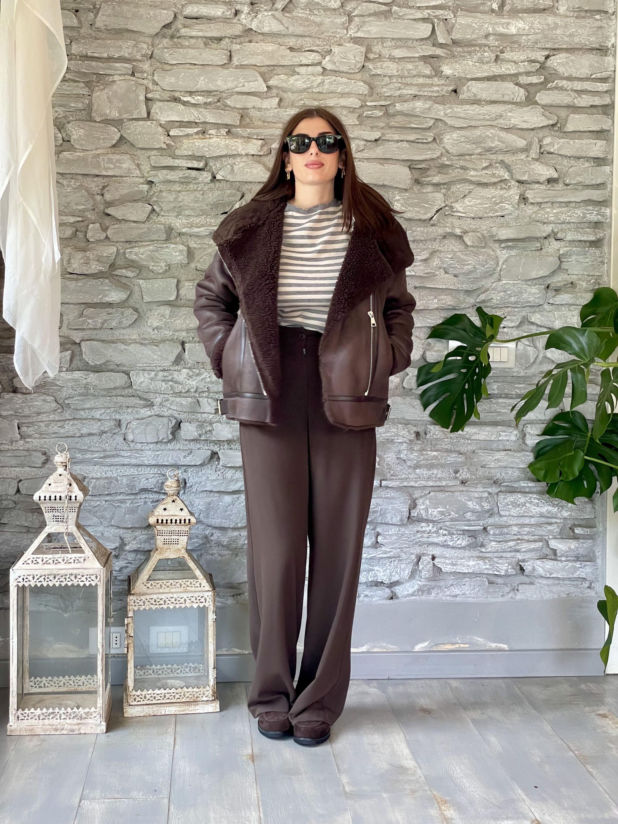 SUSY MIX - GIACCA ECO MONTONE MORO ART. 23065