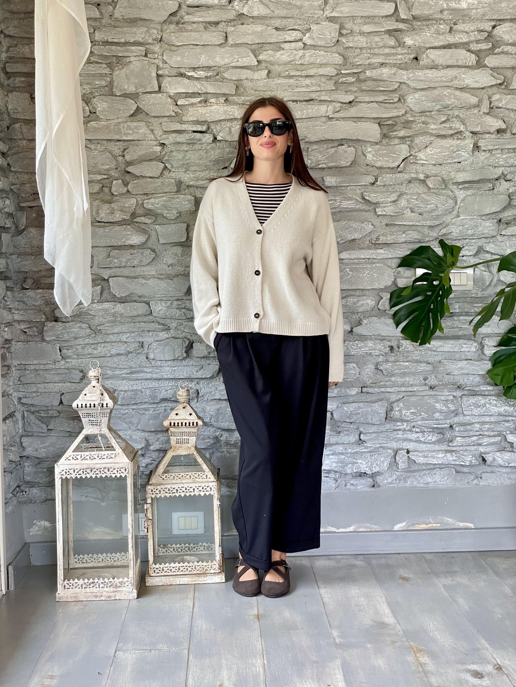 TENSIONE IN - CARDIGAN BURRO MISTO LANA ART. D80926