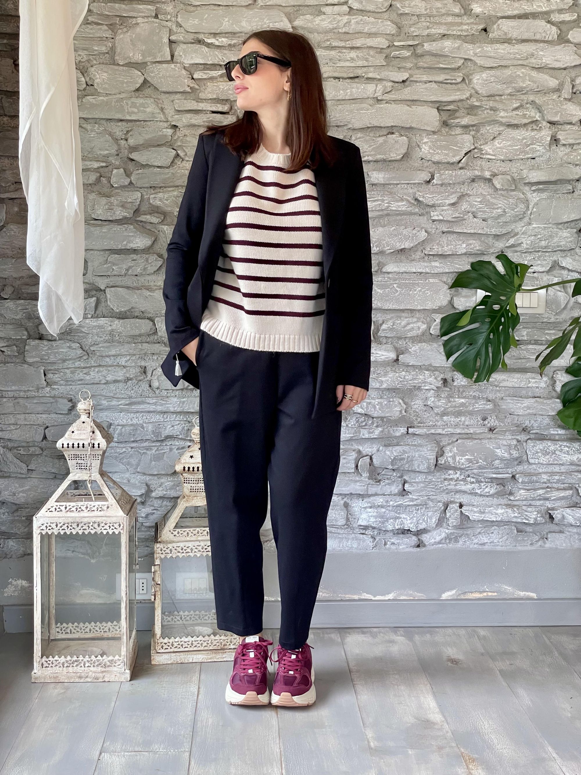 SUSY MIX - COMPLETO GIACCA E PANTALONE NERO PUNTO MILANO ART. SM073A