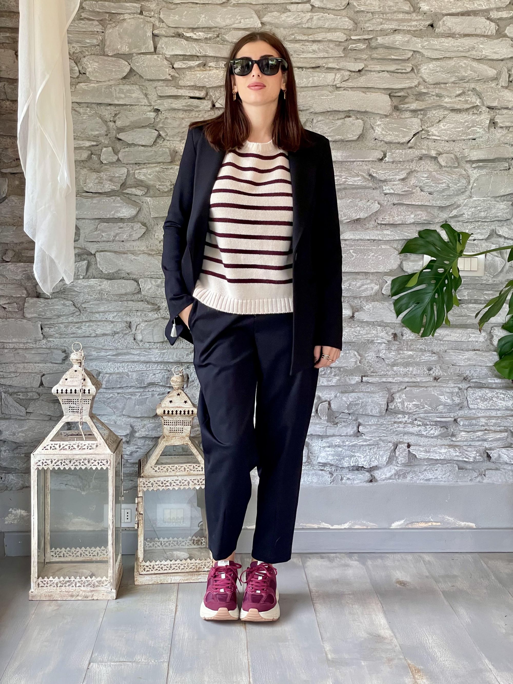 SUSY MIX - COMPLETO GIACCA E PANTALONE NERO PUNTO MILANO ART. SM073A