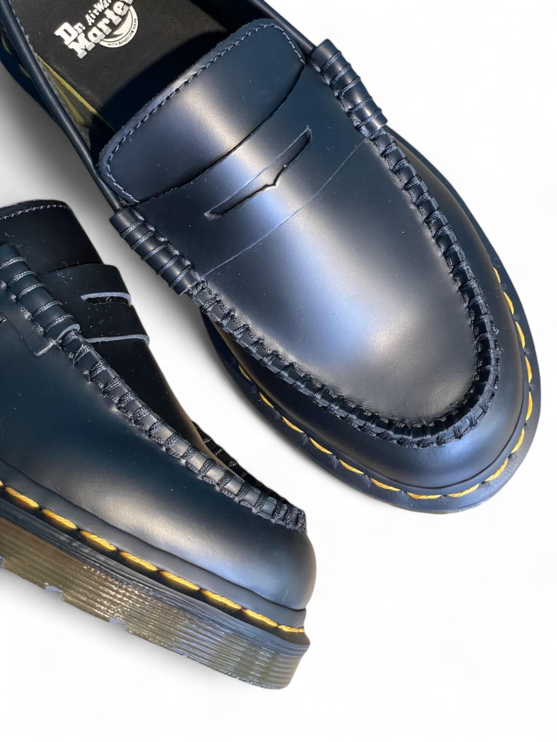DR MARTENS - MOCASSINI IN PELLE NERA COLLEGE ART. PENTON