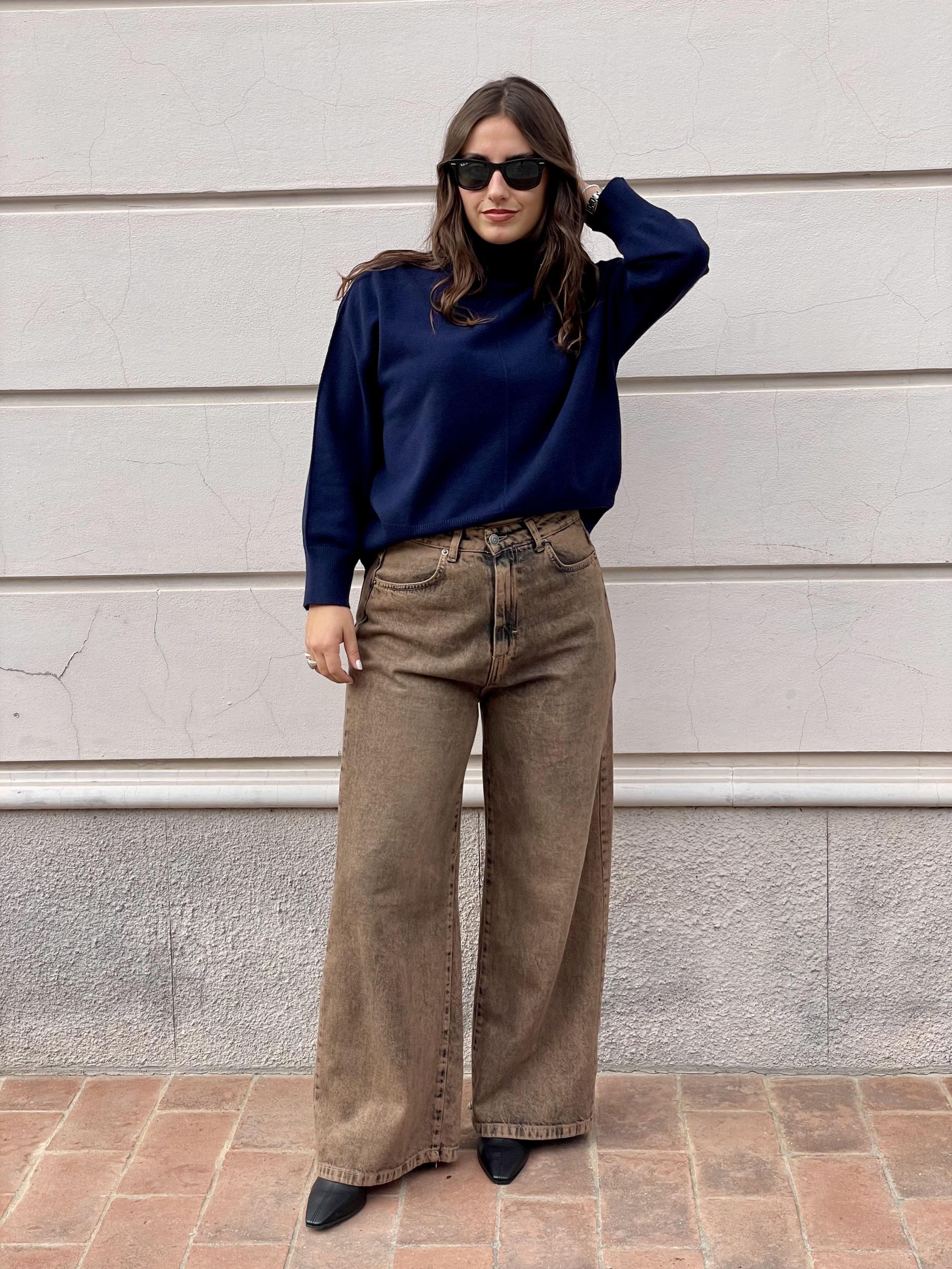 TENSIONE IN - MAGLIA DOLCEVITA BLU ART. IT1563AI25