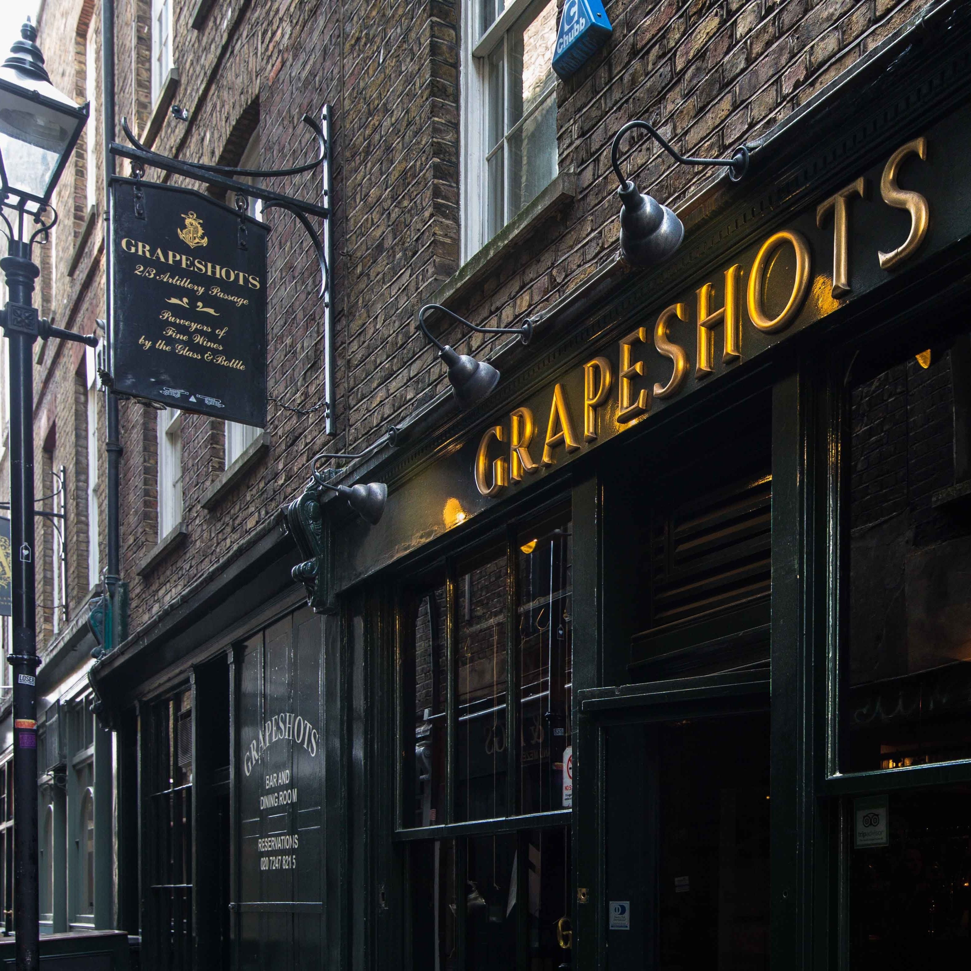 Grapeshots Wine Bar & Restaurant in Liverpool Street, London Davy's