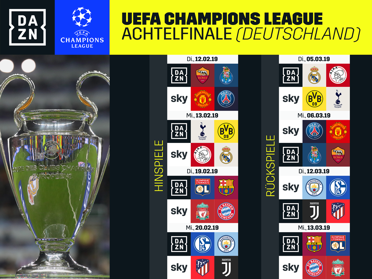 DIE ACHTELFINAL-HINSPIELE VON DORTMUND UND SCHALKE LIVE ...