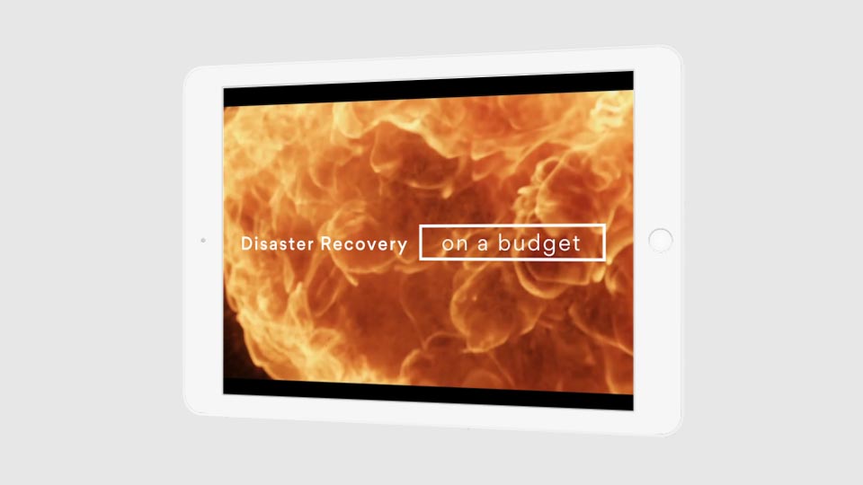 Disaster Recovery on a budget