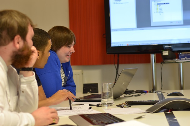 Team 1 in action