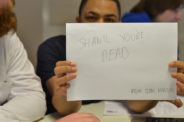 Team 1 sign