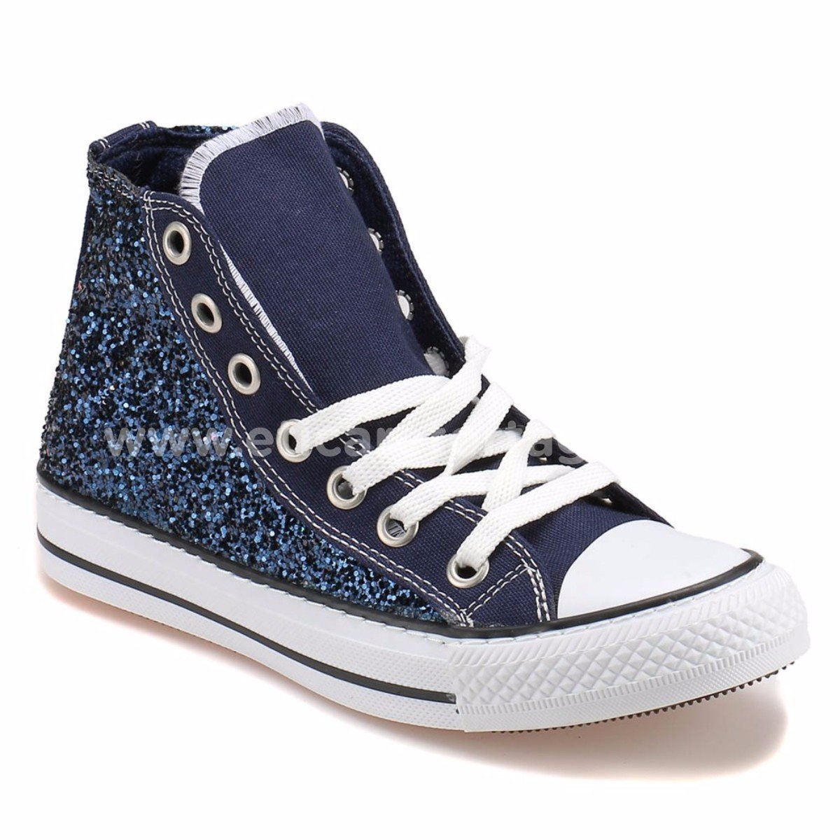 D114 Lacivert Kadın Sneaker 