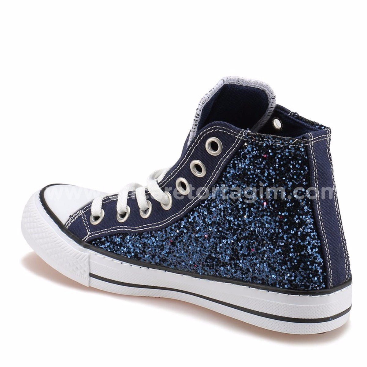 D114 Lacivert Kadın Sneaker 