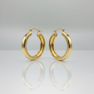 Gold Küt Kesim Halka Küpe İthal Serisi