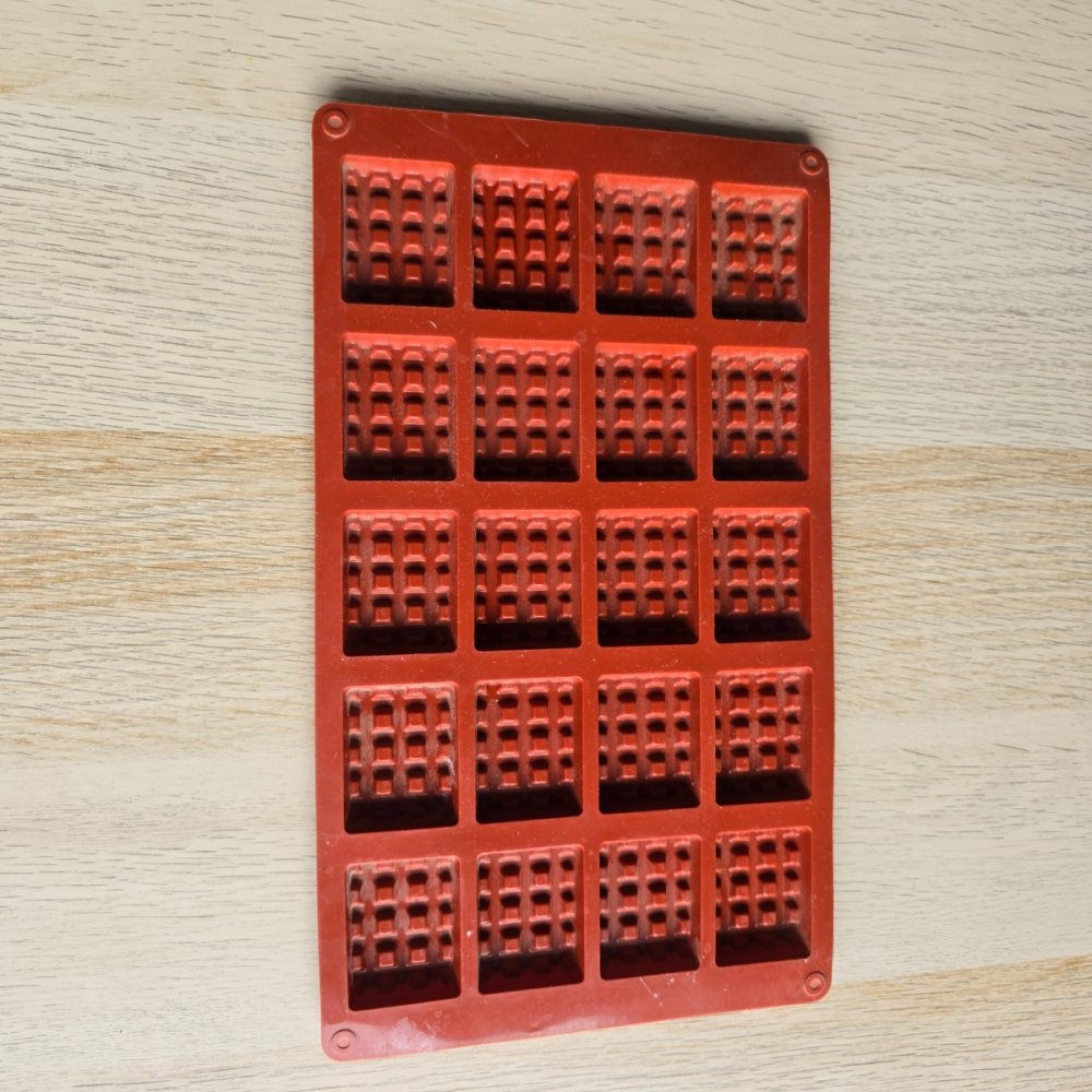 MS - Çoklu Küçük Dikdörtgen Waffle Silikon Kalıbı