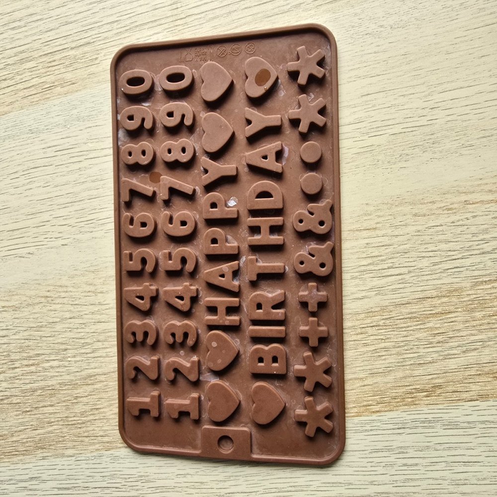 MS - Happy Birthday Harfleri ve Rakamlar Kalıbı