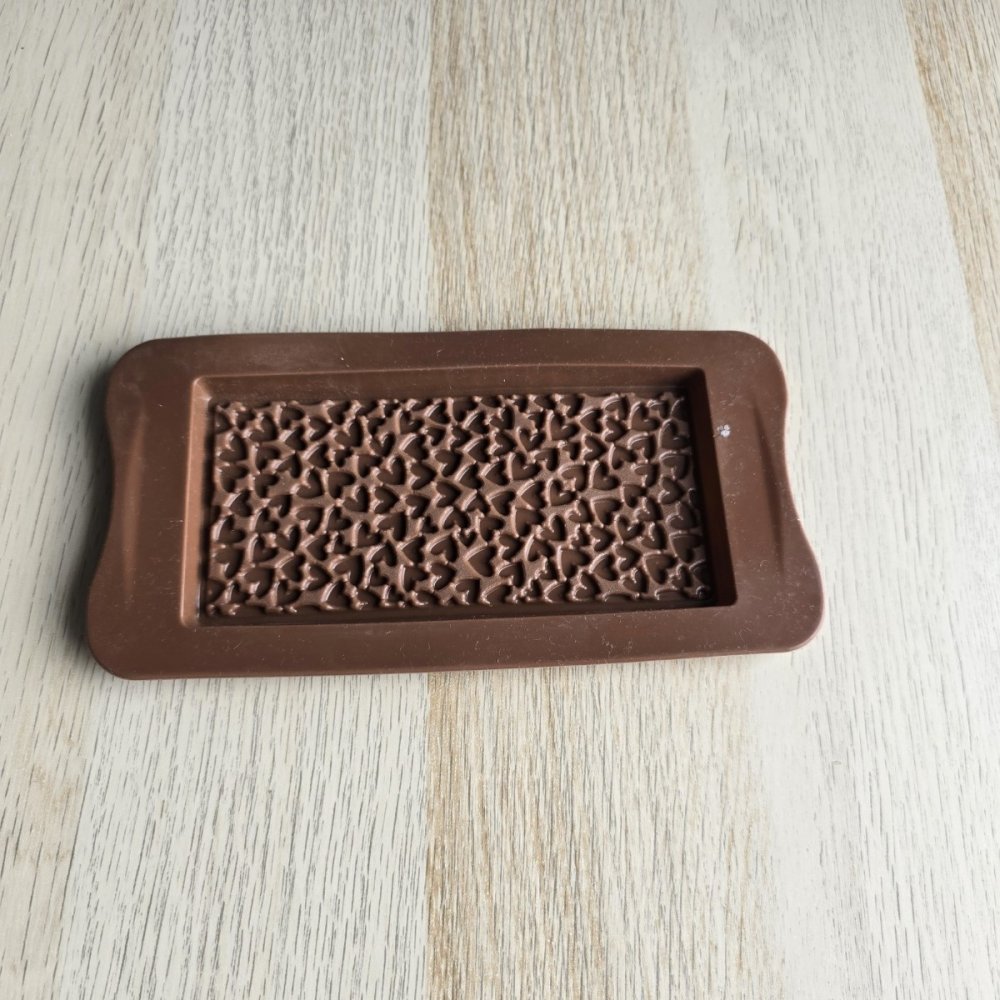 MS - Kalp Desenli Tabanlık Silikon Kalıbı