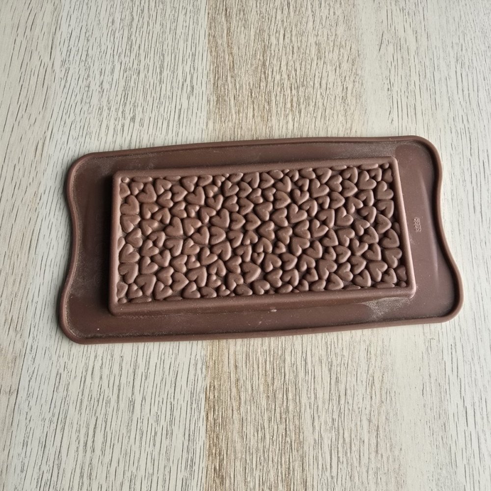 MS - Kalp Desenli Tabanlık Silikon Kalıbı