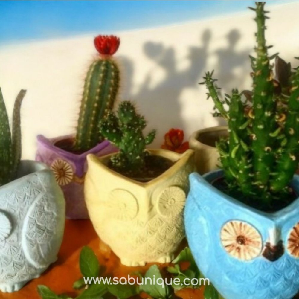 CS - Baykuş Saksı Silikon Kalıbı