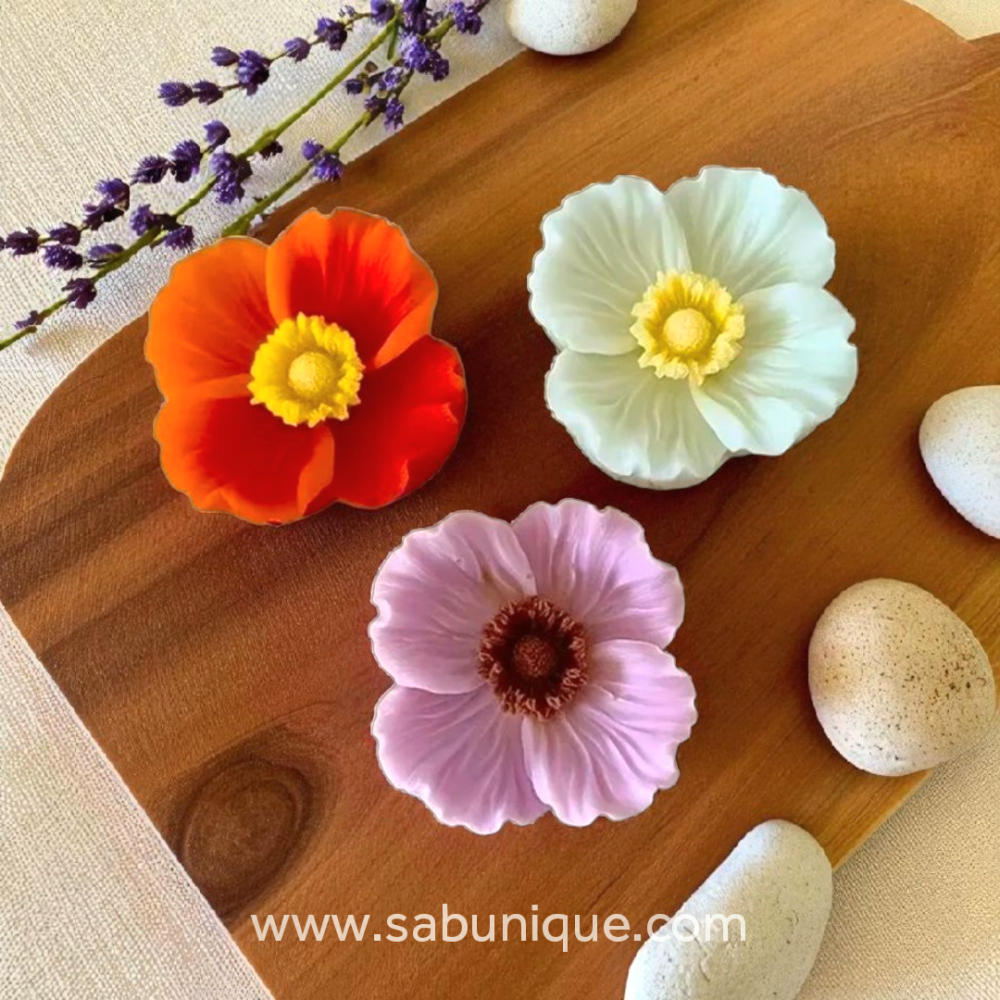 Gelincik Anemon Çiçeği Silikon Kalıbı