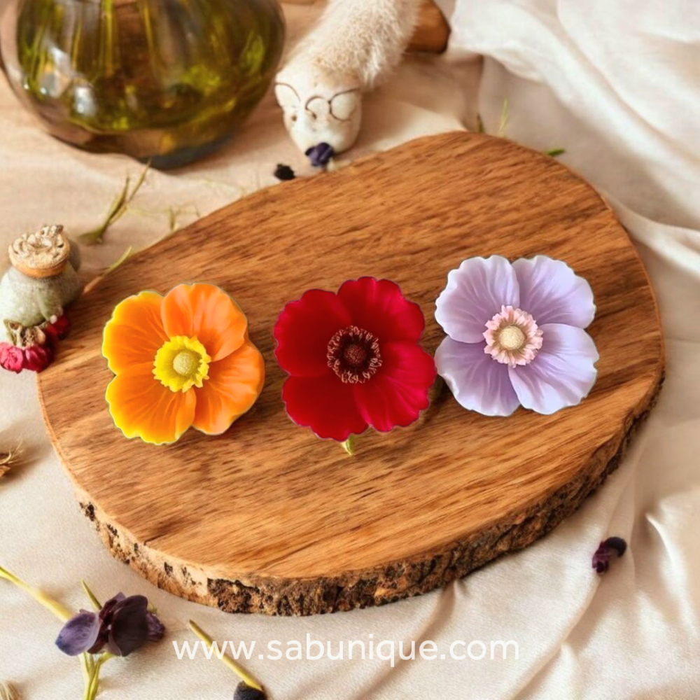 Gelincik Anemon Çiçeği Silikon Kalıbı